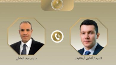عبدالعاطي"ووزير الصناعة الروسي يعلنان اختيار المطور الصناعي للمنطقة الصناعية باقتصادية قناة السويس 