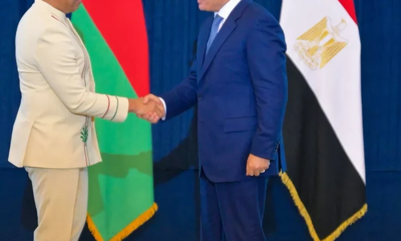 فى زيارته الأولى لمصر.. تفاصيل استقبال الرئيس السيسي لرئيس مدغشقر ميكائيل راندريانيرينا 