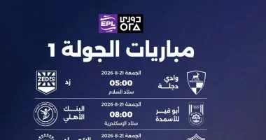 خريطة مباريات الأهلى والزمالك وبيراميدز فى الجولة الأولى للدوري المصري