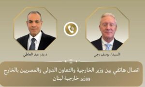 وزير الخارجية يؤكد مجدداً لنظيره اللبناني تضامن مصر الكامل مع لبنان الشقيق