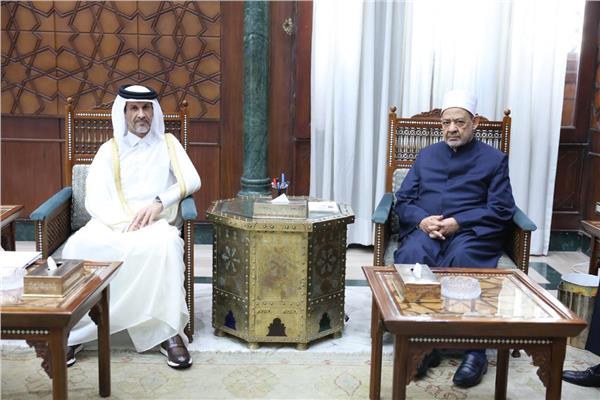 شيخ الأزهر يستقبل السفير القطري لبحث تعزيز التعاون العلمي والدعوي 