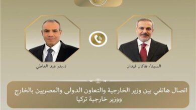 اتصال هاتفي بين وزير الخارجية والتعاون الدولي ونظيره التركي