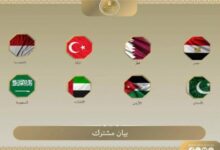 مصر و7 دول يرفضون التهجير القسري ويطالبون بالانسحاب الإسرائيلي الكامل من غزة 