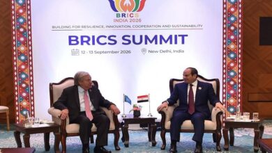 الرئيس السيسي يجدد تقدير مصر للجهود الكبيرة التي بذلها أمين عام الأمم المتحدة 