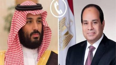الرئيس السيسي يتلقى اتصالا هاتفيا من الأمير محمد بن سلمان لبحث العلاقات الثنائية 