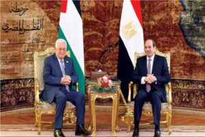 الرئيس السيسي يستقبل أبو مازن ويؤكد رفض مصر تهجير الفلسطينيين 