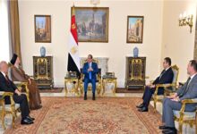  الرئيس السيسي يستقبل رئيس تيار الحكمة العراقي ويؤكد على مواصلة العراق بدور بنّاء لتعزيز الأمن الجماعي للدول العربية وصون مقدرات شعوب المنطقة