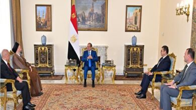  الرئيس السيسي يستقبل رئيس تيار الحكمة العراقي ويؤكد على مواصلة العراق بدور بنّاء لتعزيز الأمن الجماعي للدول العربية وصون مقدرات شعوب المنطقة