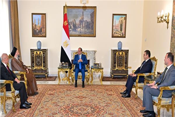  الرئيس السيسي يستقبل رئيس تيار الحكمة العراقي ويؤكد على مواصلة العراق بدور بنّاء لتعزيز الأمن الجماعي للدول العربية وصون مقدرات شعوب المنطقة
