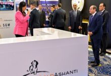  الرئيس السيسي يتفقد أجنحة معرض مصر للتعدين 