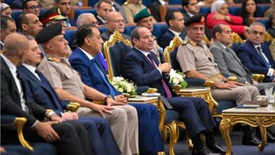 الرئيس السيسي يشهد حفل تخرج الدورة رقم 6 للجهات والهيئات القضائية 