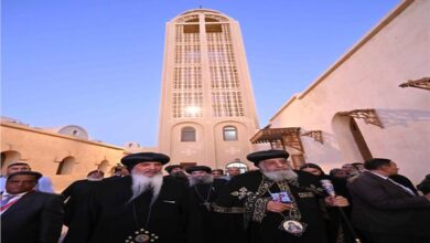 البابا تواضروس يصل دير الأنبا صموئيل المعترف بجبل القلمون 