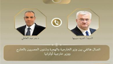 وزير الخارجية لنظيره الأوكراني: نجدد موقف مصر الداعم لتسوية الأزمة الأوكرانية