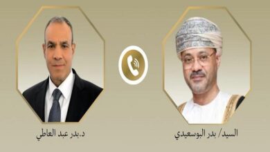 وزير الخارجية ونظيره العماني يؤكدان ضرورة الحفاظ على سلامة الملاحة البحرية 