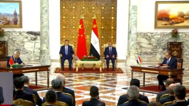 الرئيس السيسى ونظيره الصينى يشهدان توقيع عدد من الاتفاقيات 