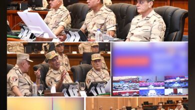 المتحدث العسكرى :وزير الدفاع يشهد تنفيذ المرحلة الرئيسية لمشروع مراكز القيادة الإستراتيجي التعبوي بنطاق الجيش الثالث الميداني