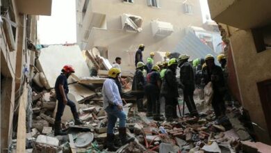 3ناجين من أسفل عقار حدائق القبة المنهار.. وجار البحث عن آخرين 