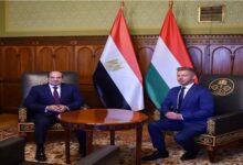 الرئيس السيسي يلتقي رئيس وزراء المجر بمقر البرلمان في بودابست لبحث تعزيز العلاقات الاقتصادية والاستثمارية بين مصر والمجر بإحياء مجموعة "فيشجراد"وتعزيز دورها بين دول وسط أوروبا مع دول الجنوب