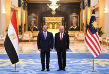 مصر وماليزيا تصدران بياناً مشتركاً بعد زيارة الرئيس السيسي إلى كوالالمبور 