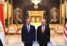 السيسى يلتقى ملك ماليزيا بالقصر الوطني الماليزي "إستانا نيجارا"