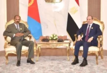 الرئيس السيسى يؤكد لأفورقى دعم مصر الكامل لأمن واستقرار دولة إريتريا واحترام سيادتها 