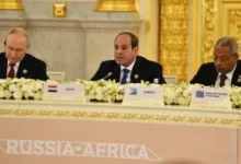 الرئيس السيسى: مصر تتمسك بالقانون الدولى فى حوكمة الأنهار العابرة للحدود ويؤكدنجاح الشراكة الروسية الأفريقية بتحويل التفاهمات السياسية والاقتصادية لمشروعات مستدامة