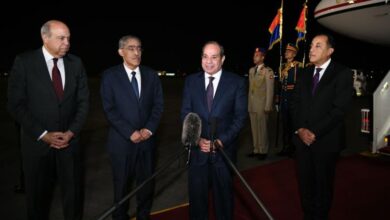 عفب عودتة من جولتة الاسيوية الناجحة.. الرئيس يوجه الشكر والتقدير لقادة كوريا وماليزيا وإندونيسيا على حفاوة الاستقبال ..العالم يحترم المسار السياسي المصري.. ووقعنا 20 اتفاقية خلال الجولة الآسيوية