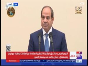 خلال احتفال أكاديمية الشرطةالرئيس السيسى: الأمن القومى المصرى قائم على مؤسستى وزارة الدفاع والداخلية 
