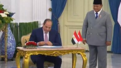 مراسم استقبال رسمية للرئيس السيسي في القصر الرئاسي بالعاصمة الإندونيسية جاكرتا 