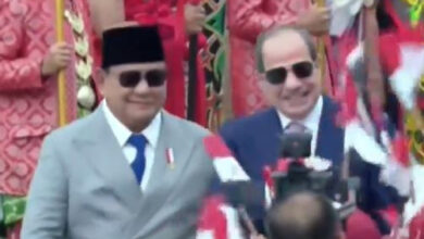 الرئيس السيسي يصل إلى القصر الرئاسي في جاكرتا ويلتقي نظيره الإندونيسي 