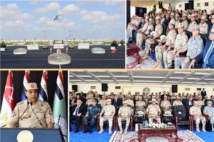 المتحدث العسكرى : العام للقوات المسلحة يشهد إجراءات تفتيش الحرب لإحدى تشكيلات المنطقة الشمالية