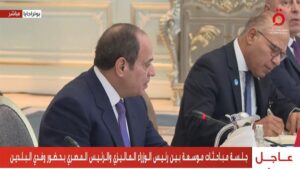 جلسة مباحثات موسعة بين الرئيس السيسى ورئيس وزراء ماليزيا بحضور وفدى البلدين 