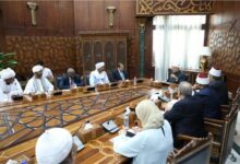 شيخ الأزهر يستقبل وفدًا من شيوخ الطرق الصوفية وقيادات الإدارة الأهلية بالسودان لبحث سبل تعزيز الدعم الأزهري للسودان 